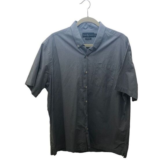 Ralph Lauren Size Large (L) Bob Camp Button Down Short Sleeve Navy - Picture 1 of 4